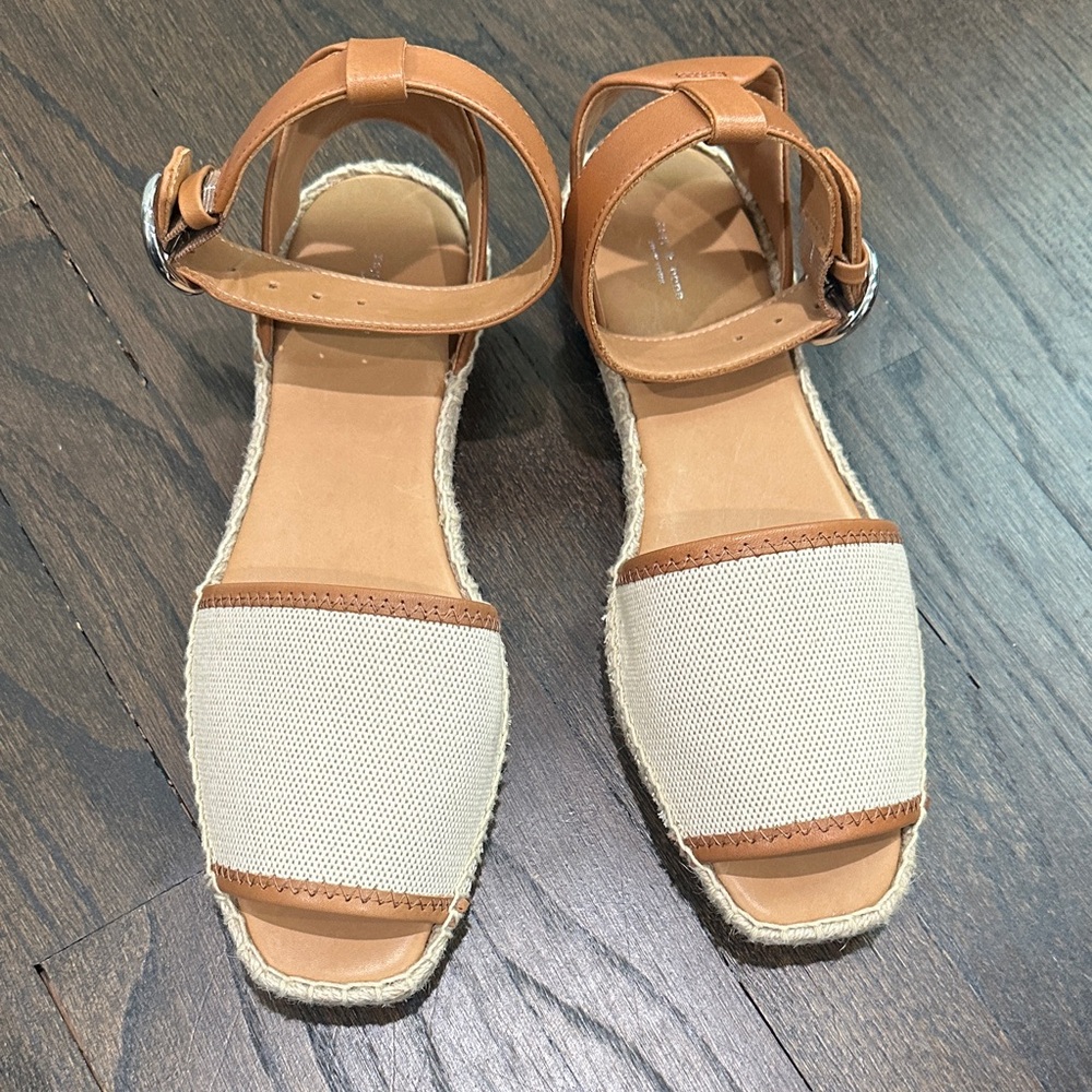 rag & bone Tan and Cream Espadrille Sandals